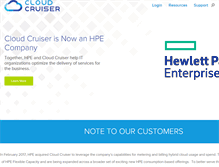 Tablet Screenshot of cloudcruiser.com